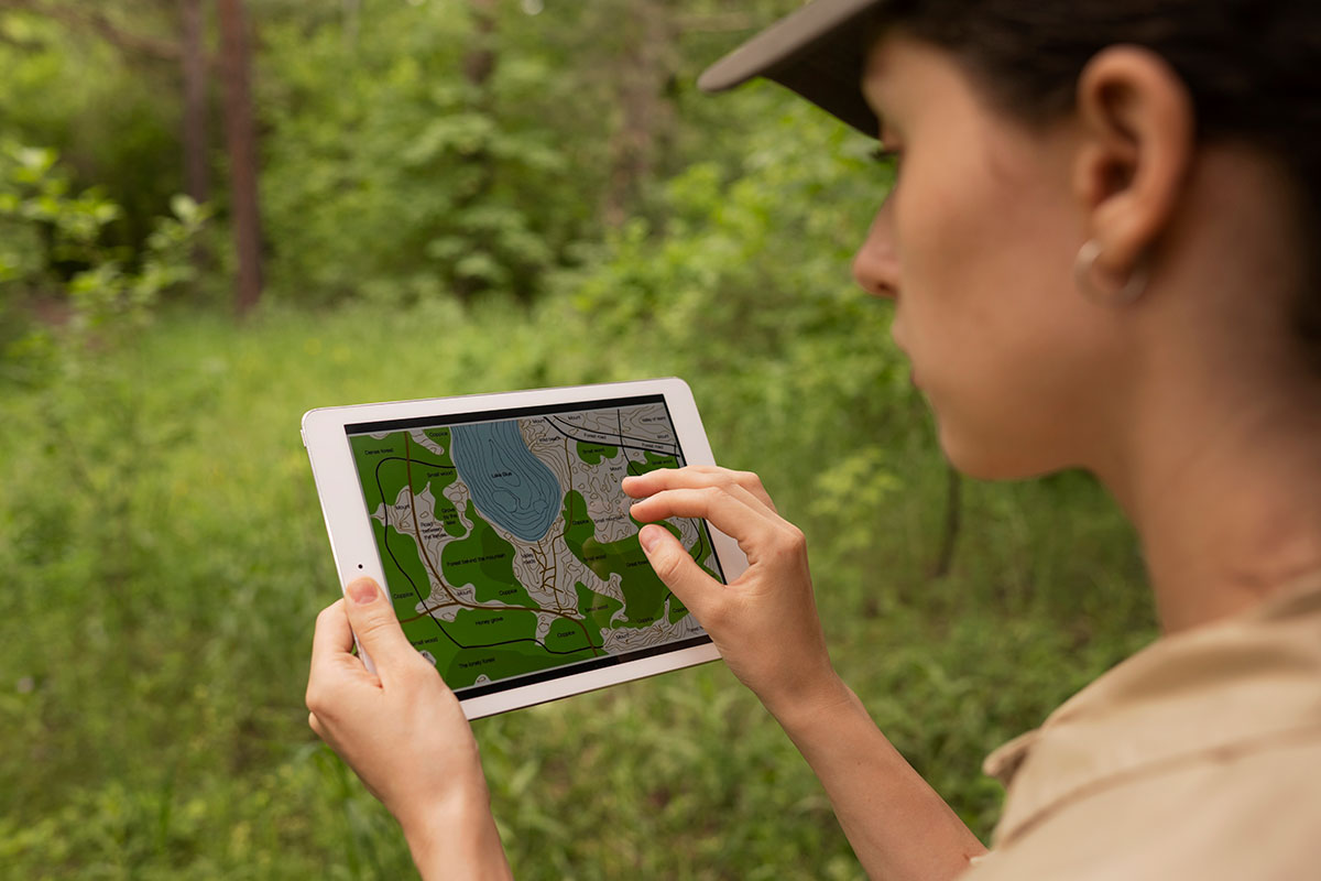 side-view-woman-using-tablet